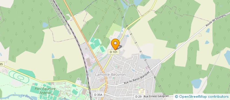 localisation de l'entreprise RLV IMMO  LAMOTTE-BEUVRON