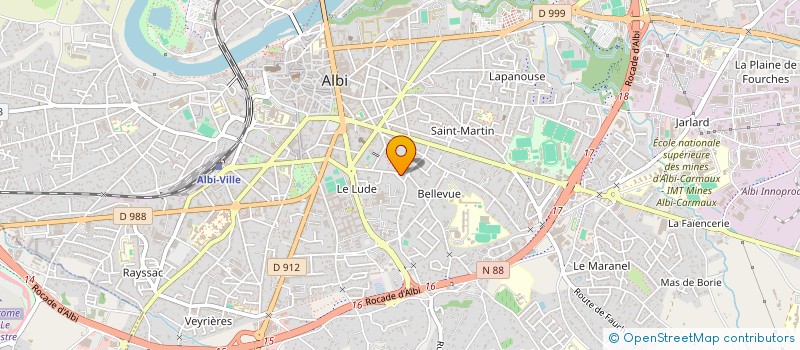 localisation de l'entreprise RLVCJ  ALBI