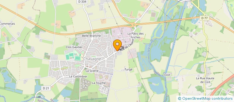 localisation de l'entreprise RLVEA  CHAVAGNE