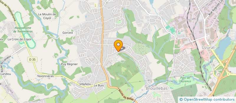 localisation de l'entreprise RLX PRO  COUZEIX