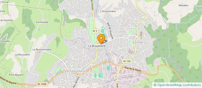 localisation de l'entreprise RM à SORBIERS