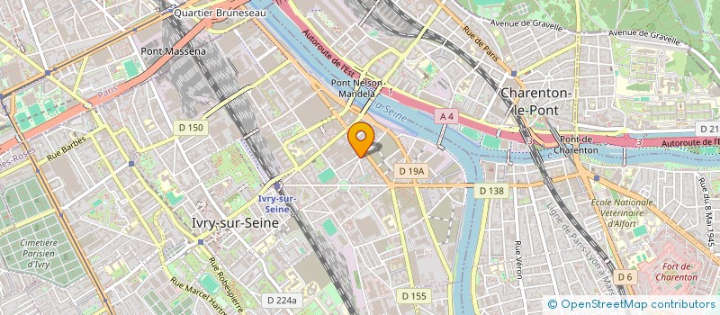localisation de l'entreprise RM à IVRY-SUR-SEINE