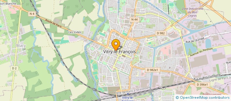 localisation de l'entreprise RM à VITRY-LE-FRANCOIS