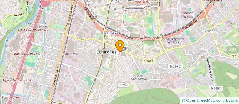localisation de l'entreprise RM  ECHIROLLES