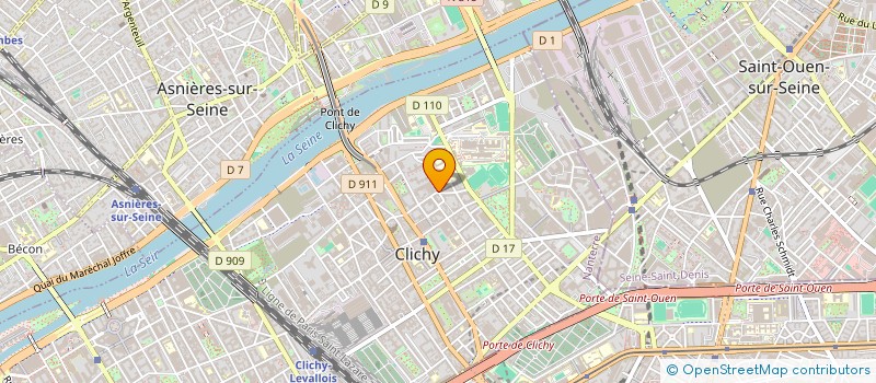 localisation de l'entreprise RM à CLICHY