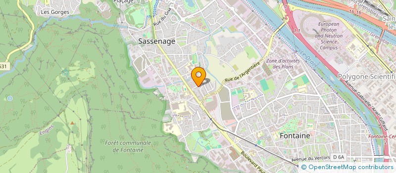 localisation de l'entreprise RM  SASSENAGE