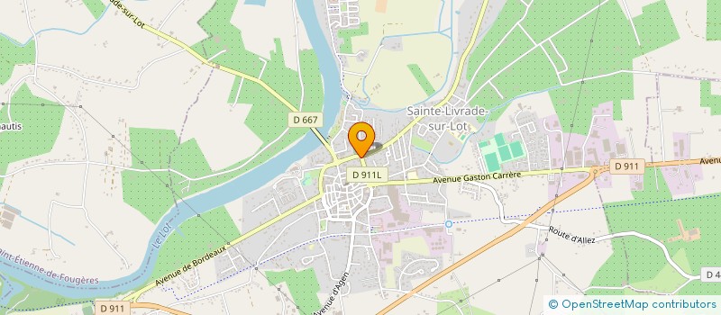 localisation de l'entreprise RM ARCENCIEL  SAINTE-LIVRADE-SUR-LOT