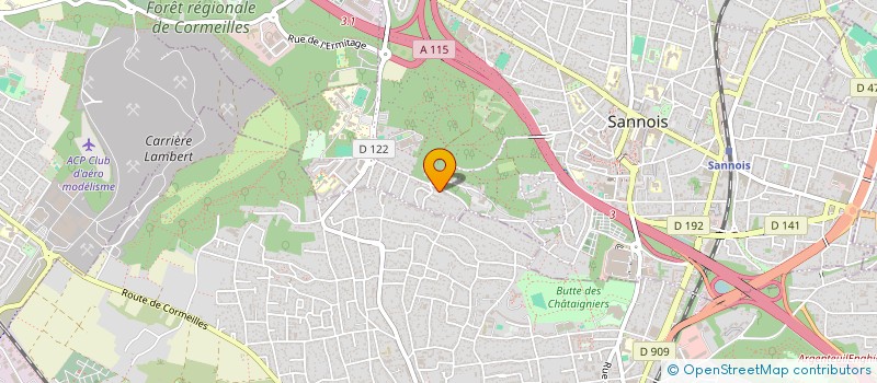 localisation de l'entreprise RM ARMATURES BTP  SANNOIS