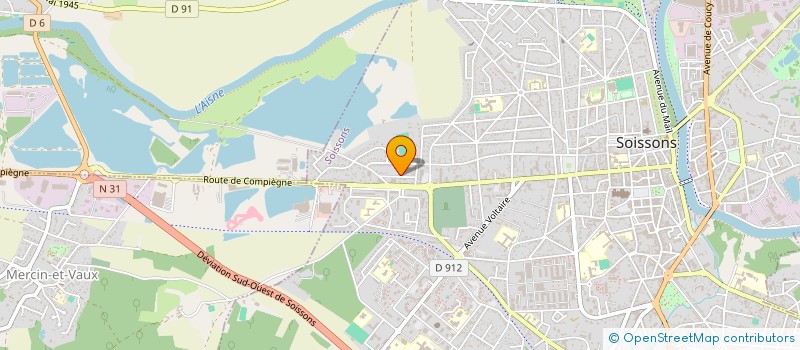 localisation de l'entreprise RM AUTO à SOISSONS