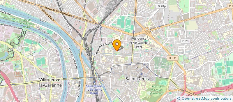 localisation de l'entreprise RM BAT à SAINT-DENIS