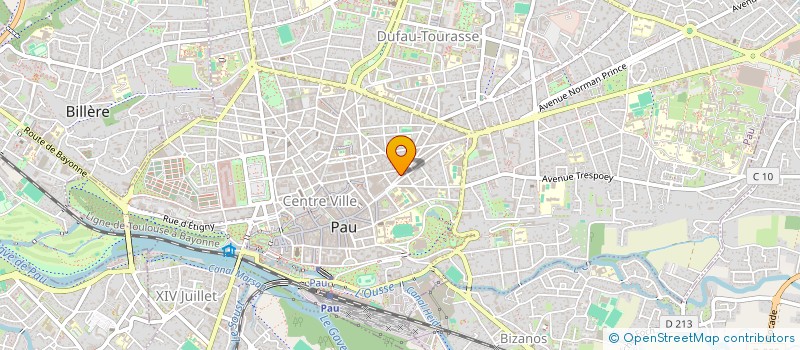 localisation de l'entreprise RM BAT à PAU