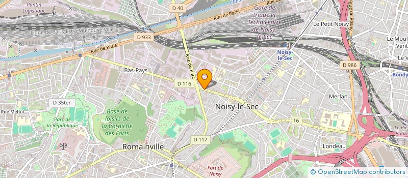 localisation de l'entreprise RM BATI à NOISY-LE-SEC