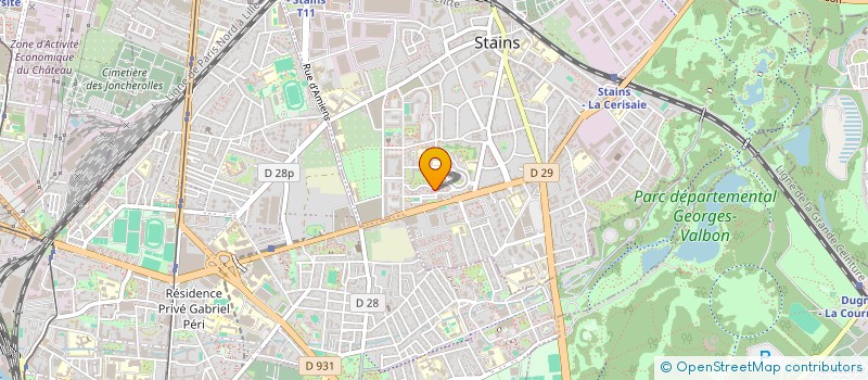 localisation de l'entreprise RM BATIMENT à STAINS