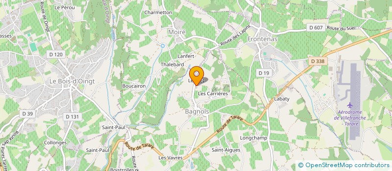 localisation de l'entreprise RM BEGHIN  BAGNOLS