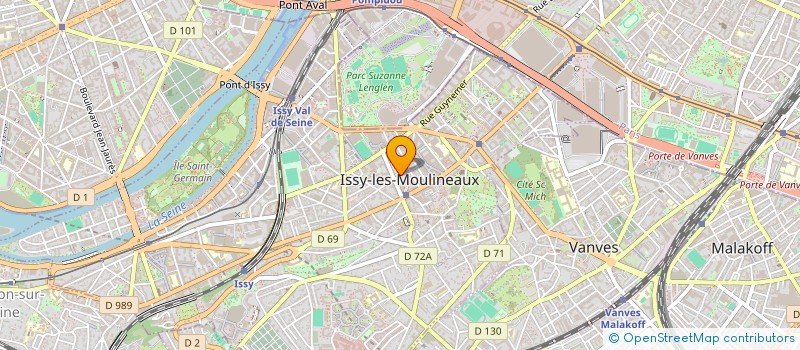 localisation de l'entreprise RM BOIS à ISSY LES MOULINEAUX