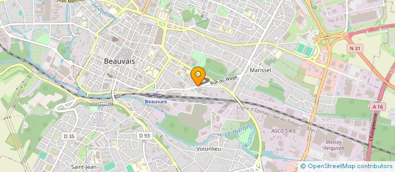 localisation de l'entreprise RM BTP  BEAUVAIS