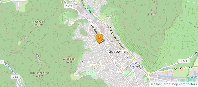 localisation de l'entreprise RM CARRELAGES  GUEBWILLER