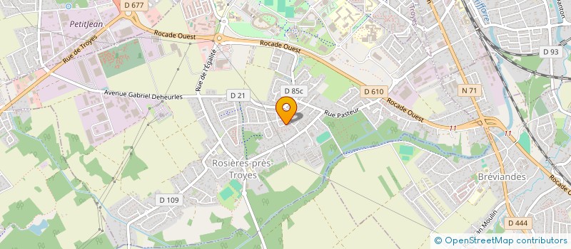 localisation de l'entreprise RM CONSEIL  ROSIERES-PRES-TROYES