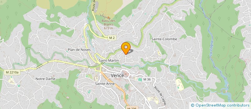 localisation de l'entreprise RM CONSTRUCTION à VENCE