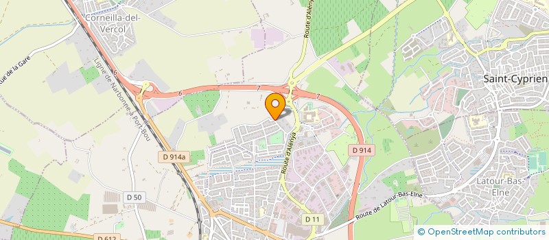 localisation de l'entreprise RM CONSTRUCTION  ELNE