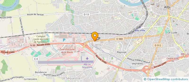 localisation de l'entreprise RM CONSTRUCTION  ALBI