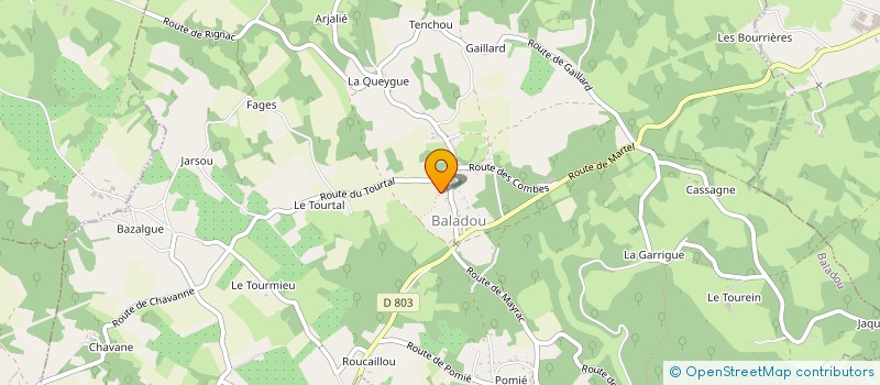 localisation de l'entreprise RM CONSTRUCTION  BALADOU