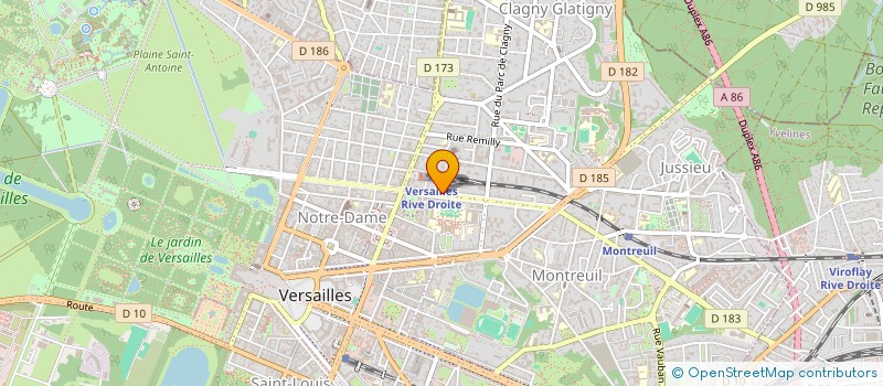 localisation de l'entreprise RM CONSULT à VERSAILLES