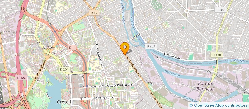 localisation de l'entreprise RM CONTROLE  CRETEIL
