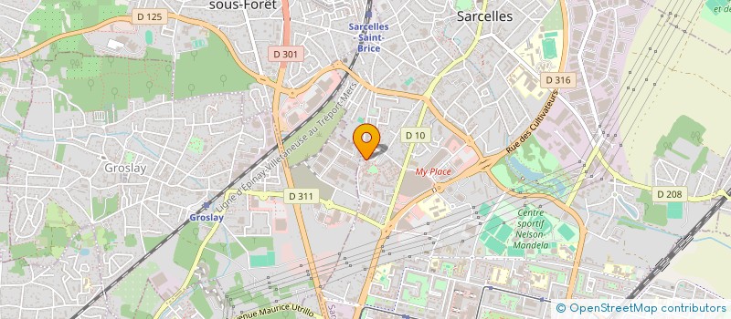 localisation de l'entreprise RM CORP - REVOLUTION MOVIES CORPORATE à SARCELLES