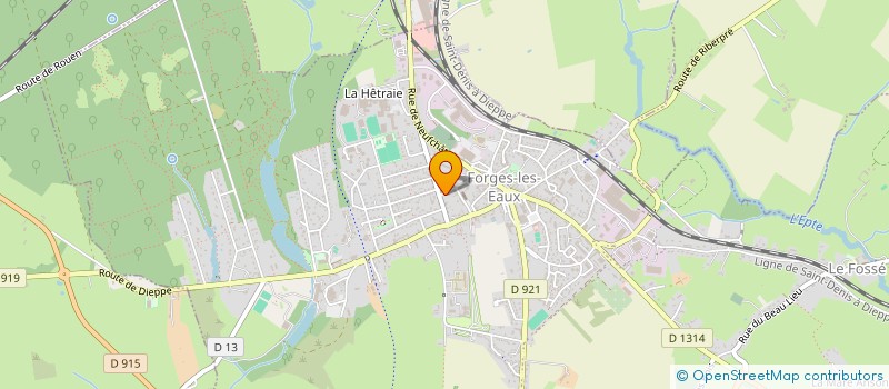 localisation de l'entreprise RM COUVERTURE  FORGES-LES-EAUX