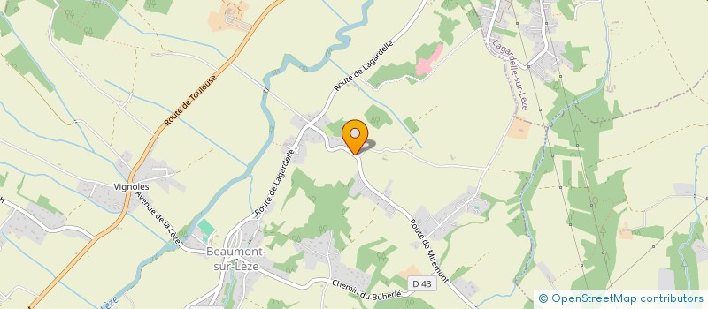 localisation de l'entreprise RM CREATION  BEAUMONT-SUR-LEZE