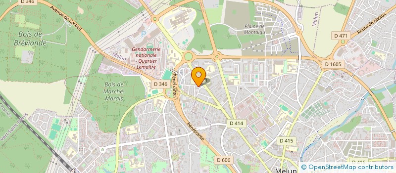 localisation de l'entreprise RM DIFFUSION à MELUN