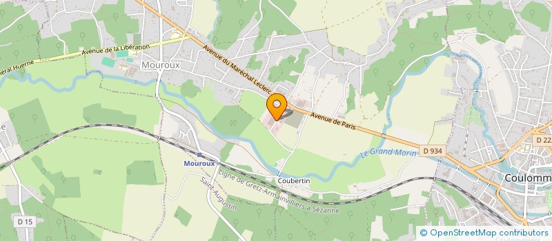 localisation de l'entreprise RM DISTRIBUTION  MOUROUX