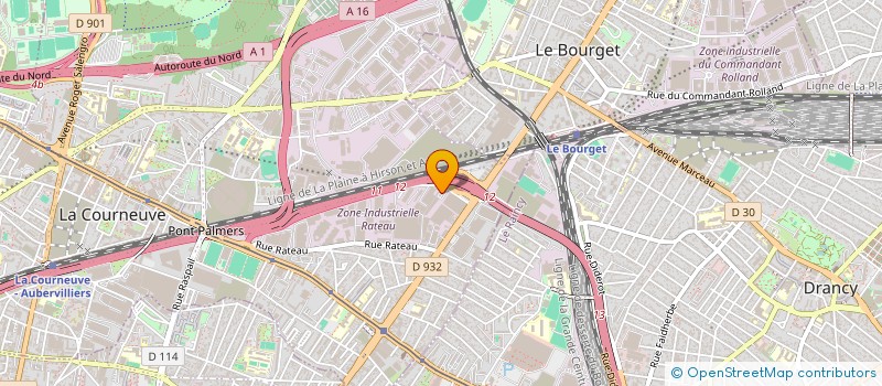 localisation de l'entreprise RM ELEC à LA COURNEUVE