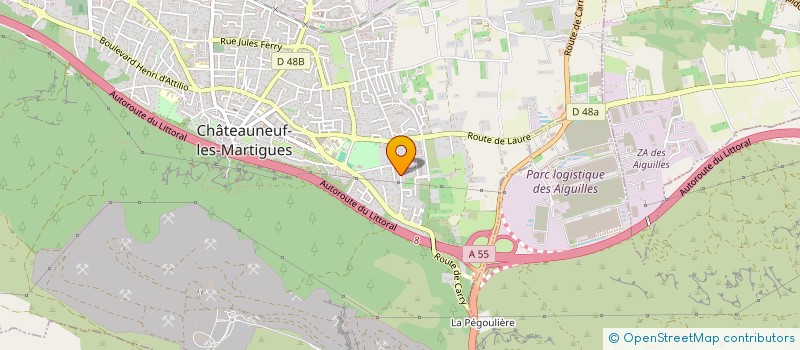 localisation de l'entreprise RM ELEC à CHATEAUNEUF-LES-MARTIGUES