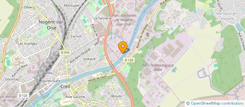 localisation de l'entreprise RM ELECITY  NOGENT-SUR-OISE