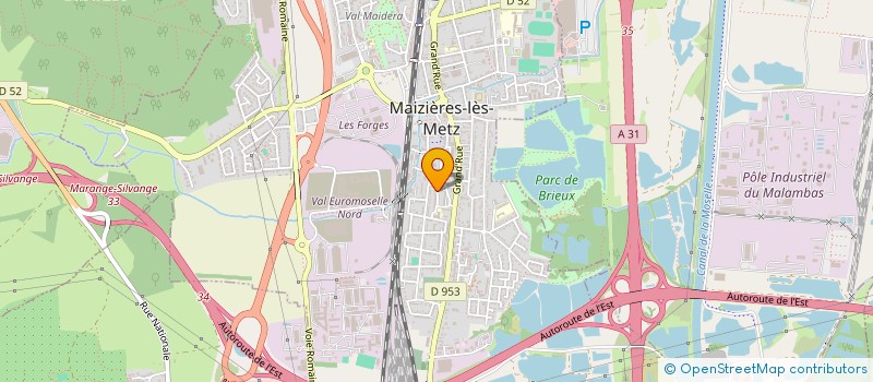 localisation de l'entreprise RM ELECTRICITE  MAIZIERES-LES-METZ