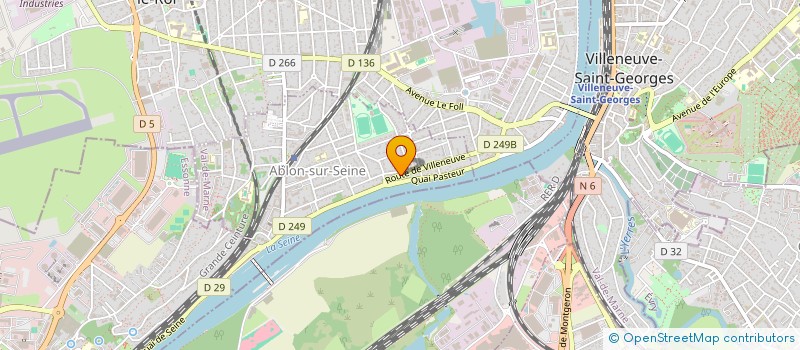 localisation de l'entreprise RM ENTREPRISE à VITRY-SUR-SEINE