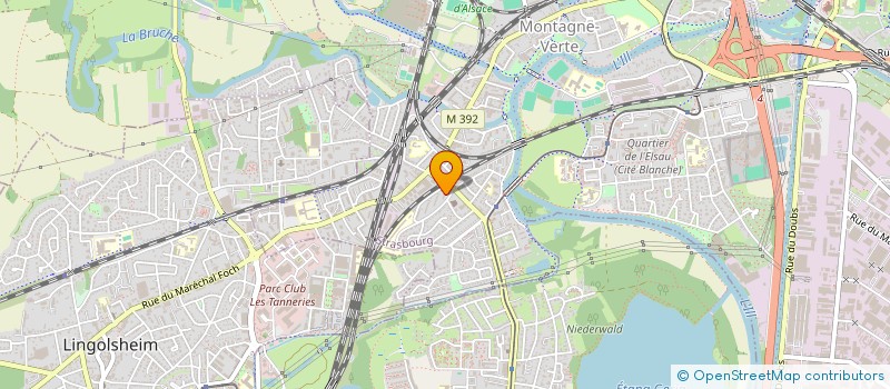localisation de l'entreprise RM EST à STRASBOURG