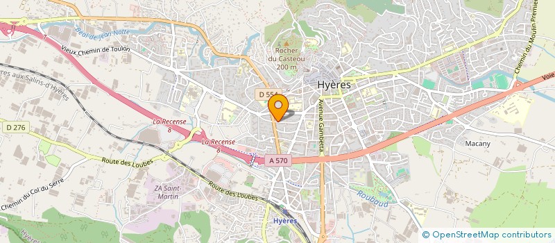 localisation de l'entreprise RM FAURE à HYERES