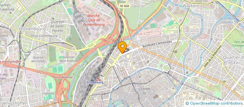 localisation de l'entreprise RM FINANCES à STRASBOURG