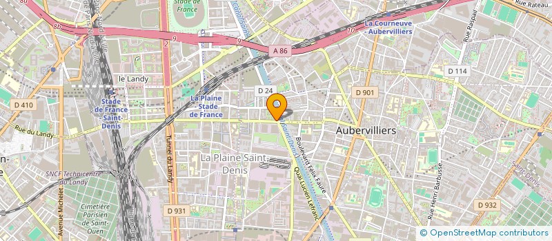 localisation de l'entreprise RM FRANCE SAS  AUBERVILLIERS