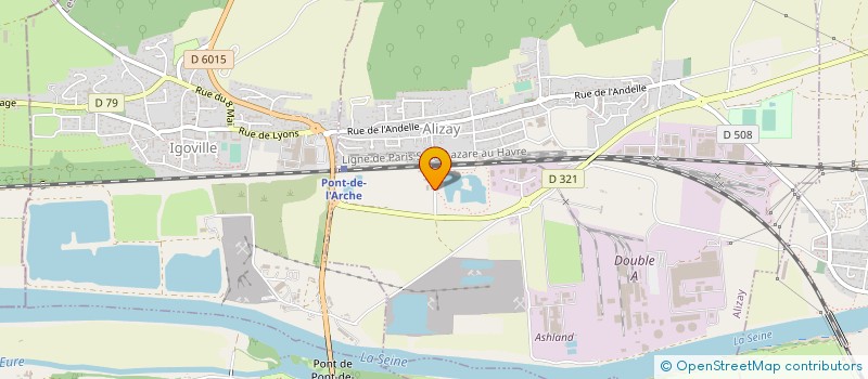 localisation de l'entreprise RM HABITAT  ALIZAY