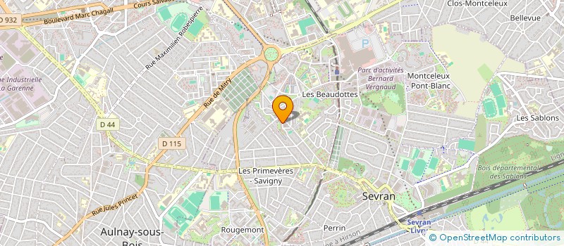 localisation de l'entreprise RM HORIZON à SEVRAN