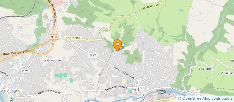 localisation de l'entreprise RM-IMMO  SAINT JUERY