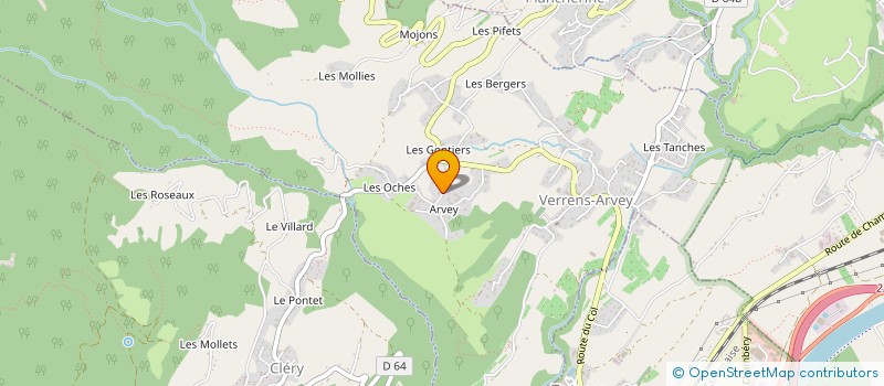 localisation de l'entreprise RM.IMMO'CONCEPT  VERRENS-ARVEY