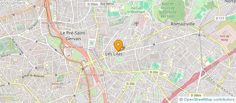 localisation de l'entreprise RM-INFORMATIQUE à LES LILAS