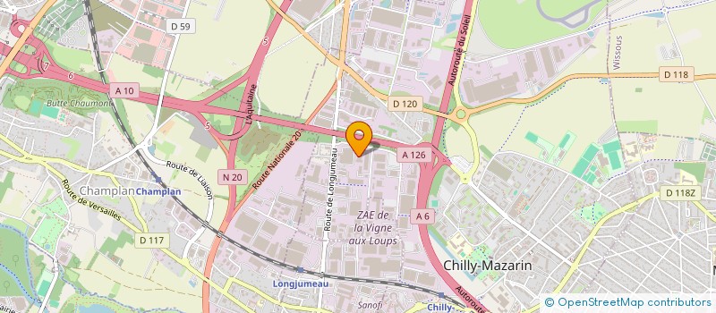 localisation de l'entreprise RM INVEST  CHILLY-MAZARIN