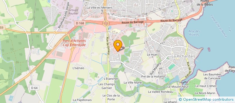localisation de l'entreprise RM MARINE à LA RICHARDAIS
