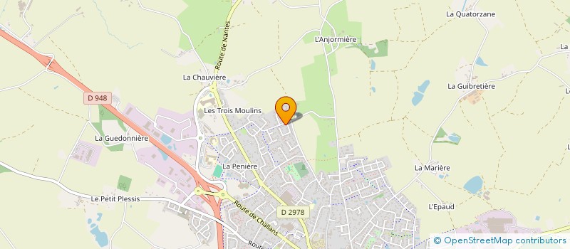 localisation de l'entreprise RM MENUISERIE à AIZENAY